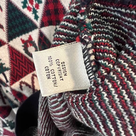 Vtg Crossings 100% Cotton Patterned Christmas Sweater Size XL - Picture 4 of 7